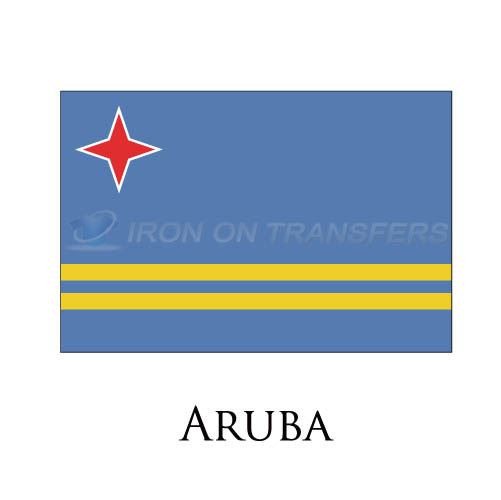 Aruba flag Iron-on Stickers (Heat Transfers)NO.1818